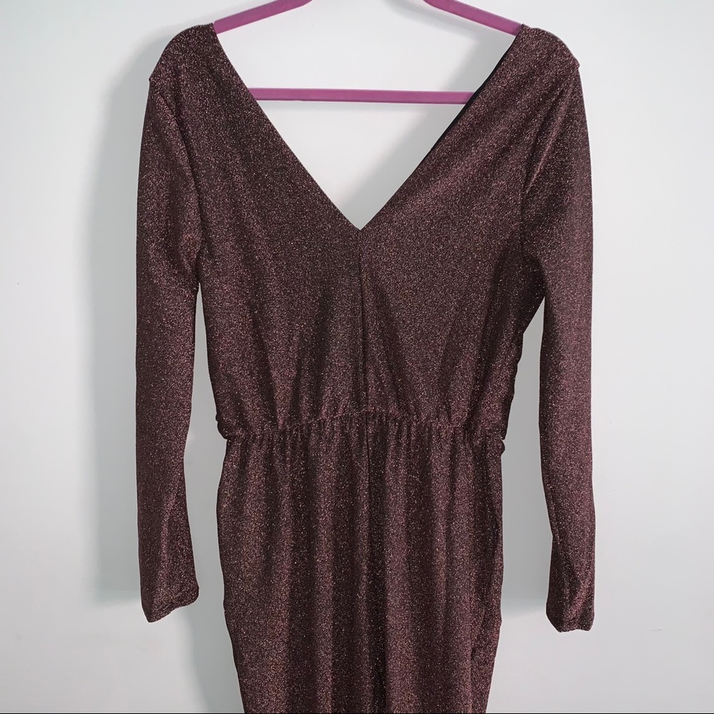 ModCloth Shine Away Sparkle Jumpsuit - Pink size M NWT